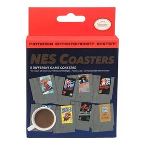 NWT! NES Coasters, Nintendo NES Cartridge Coasters, Set of 8